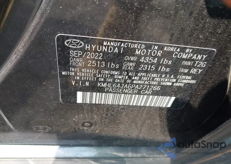 2023 Hyundai Sonata Sel из США, поврежденный, VIN KMHL64JA6PA271266